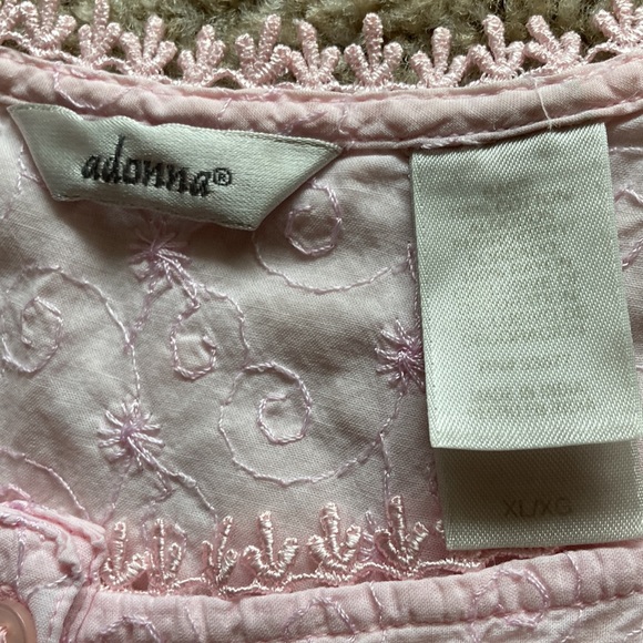 Vintage Pink Lace Trim Chemise - Picture 10 of 11